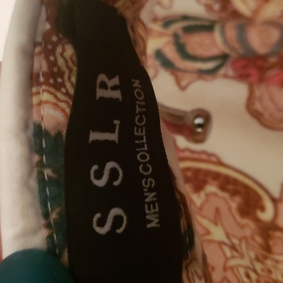 SSLR Men's Collection Paisley Shirt - Picture 7 of 10